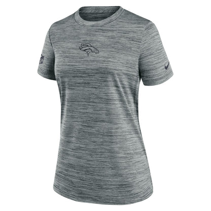 Denver Broncos Women's Sideline Velocity Dri-FIT T-Shirt - Gray | Nike sale