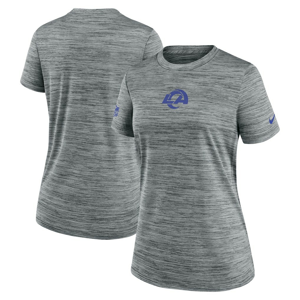 Los Angeles Rams Women's Sideline Velocity Dri-FIT T-Shirt - Gray | Nike online