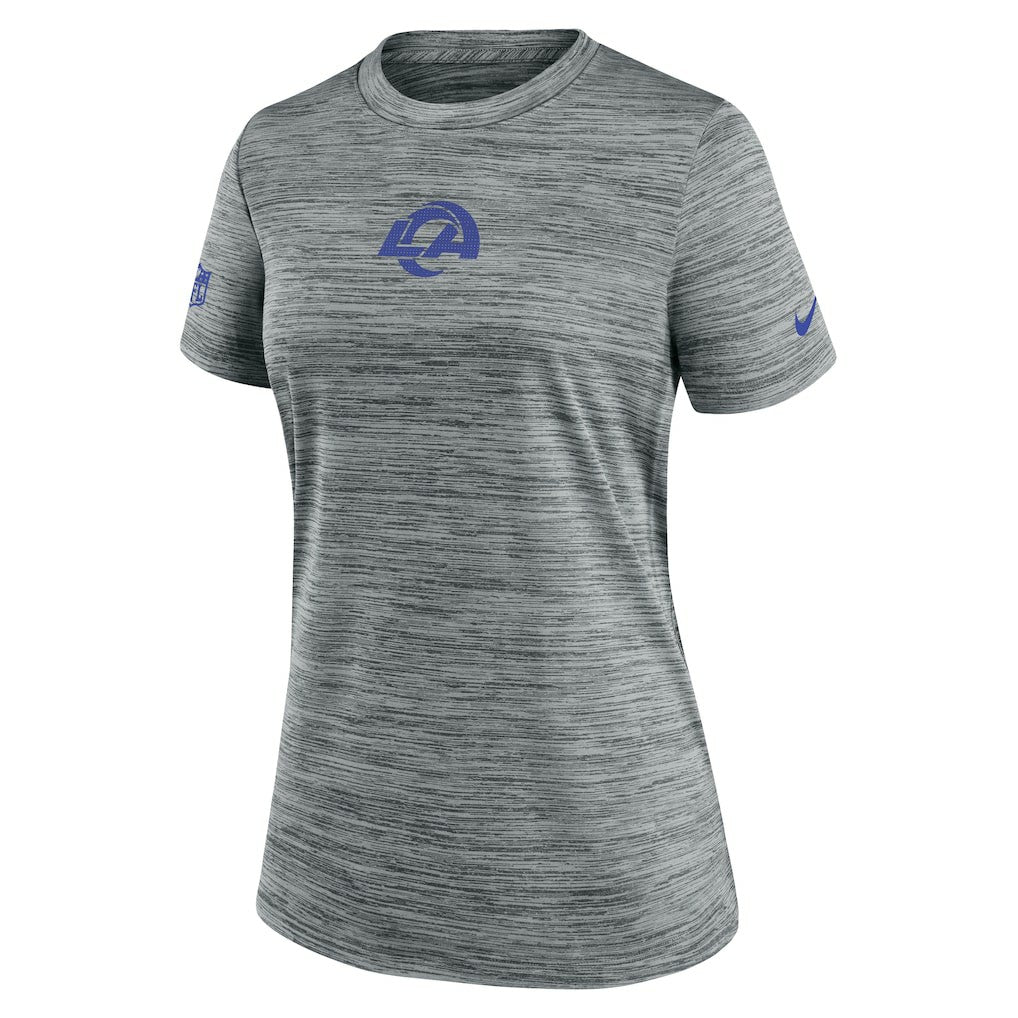 Los Angeles Rams Women's Sideline Velocity Dri-FIT T-Shirt - Gray | Nike online
