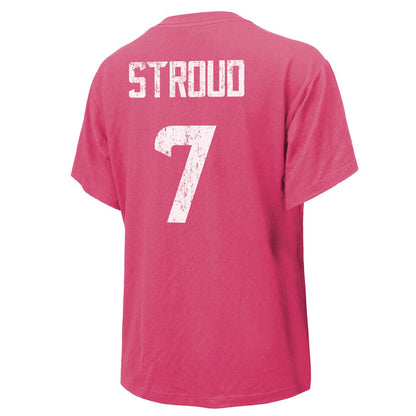 C.J. Stroud Houston Texans Majestic Threads Women's Name & Number T-Shirt - Pink discount