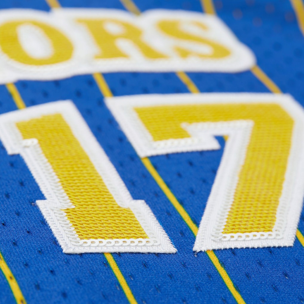 Chris Mullin Golden State Warriors x DANNIJO Women's Fashion Cropped Basketball Jersey sale - Royal | Mitchell & Ness for sale