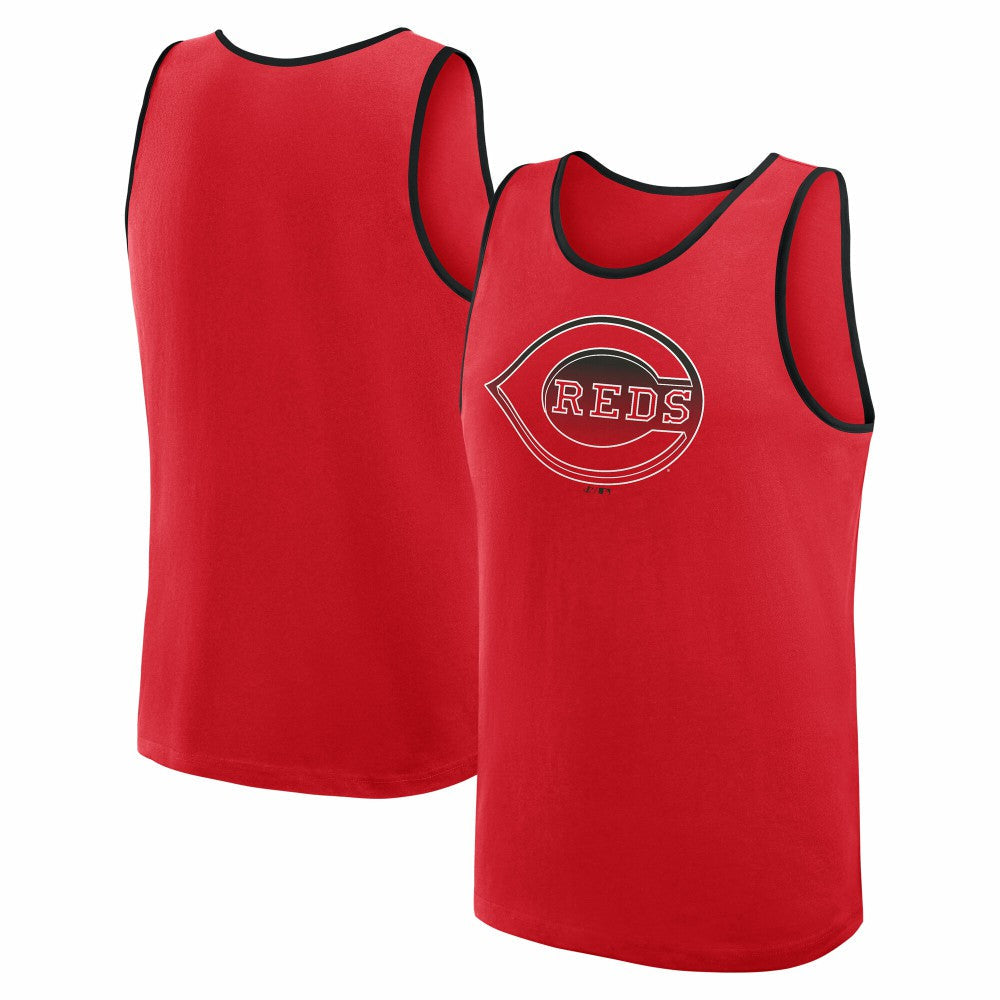 Cincinnati Reds Logo Athletic Unmatched Success Tank Top - Red