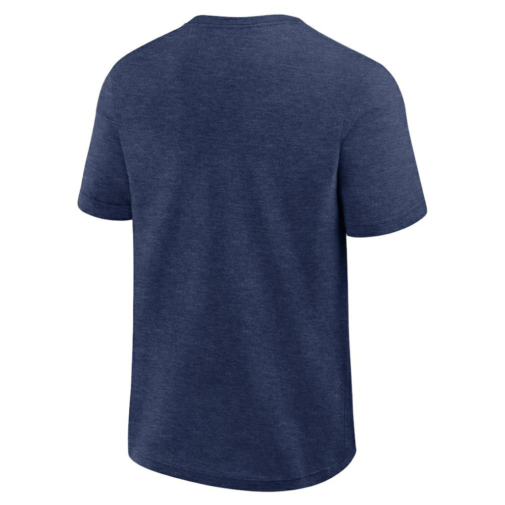 Tampa Bay Rays Logo Athletic Top Notch T-Shirt - Heather Navy