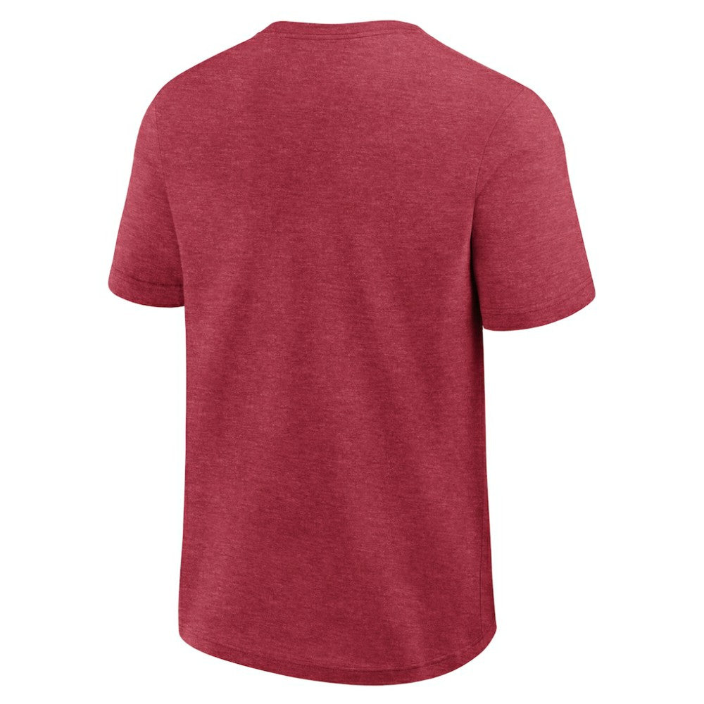 Arizona Diamondbacks Logo Athletic Top Notch T-Shirt - Heather Red