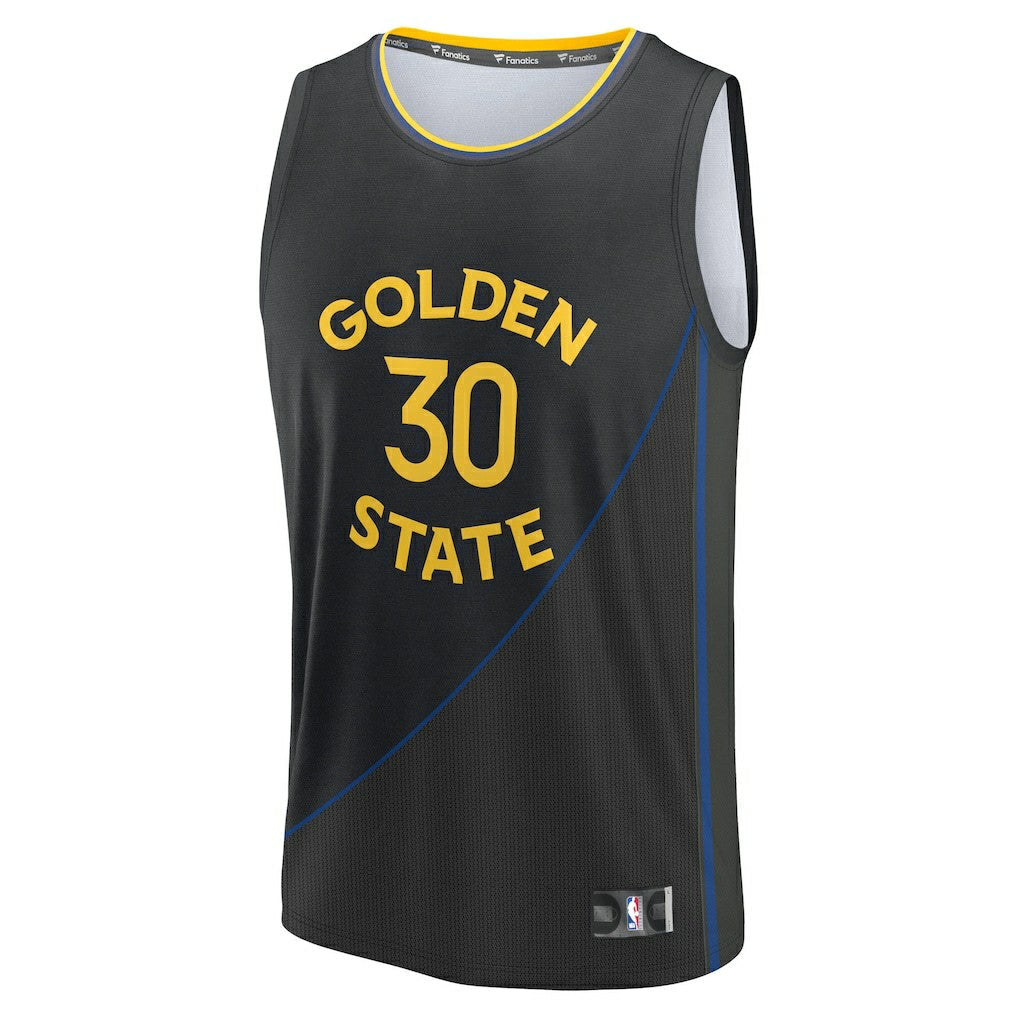 Stephen Curry Golden State Warriors Fast Break Replica Player Jersey sale - Statement Editi- Black | Fanatics shop
