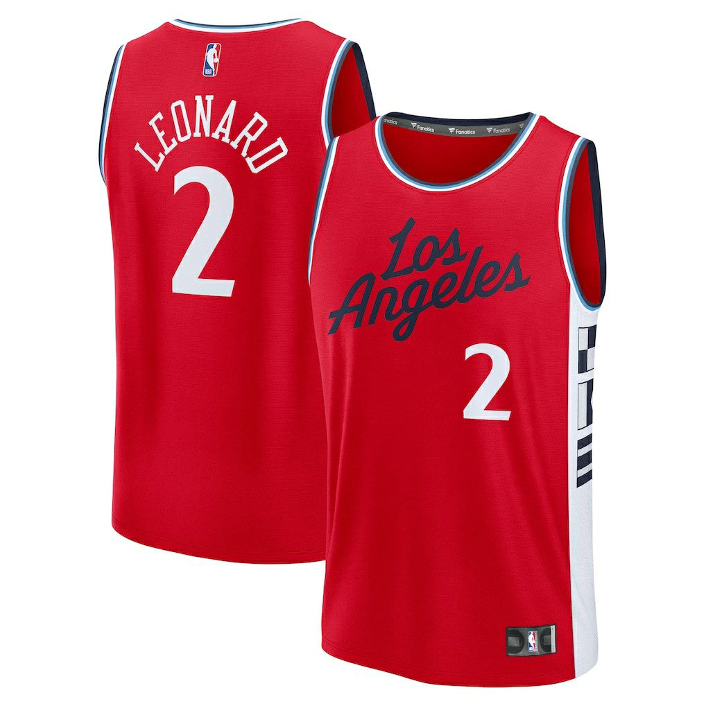 Kawhi Leonard LA Clippers Fast Break Replica Player Jersey - Statement Edition - Red | Fanatics sale