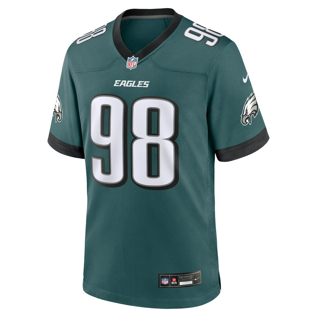 Jalen Carter Philadelphia Eagles Team Game Jersey - Midnight Green | Nike online