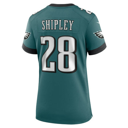 Will Shipley Philadelphia Eagles Women's Team Game Jersey - Midnight Green | Nike outlet