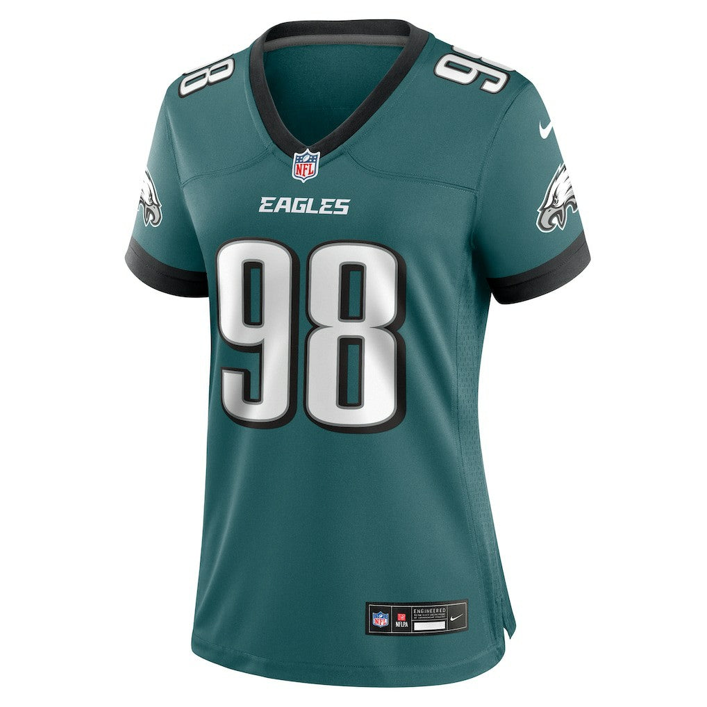 Jalen Carter Philadelphia Eagles Women's Team Game Jersey - Midnight Green | Nike cheap
