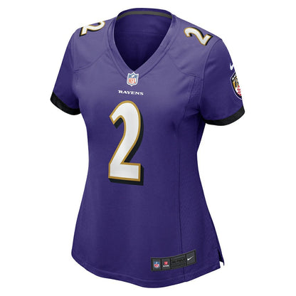 Nate Wiggins Baltimore Ravens Women's Game Jersey - Purple | Nike outlet