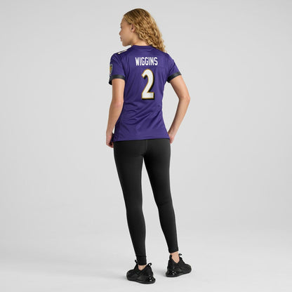 Nate Wiggins Baltimore Ravens Women's Game Jersey - Purple | Nike outlet