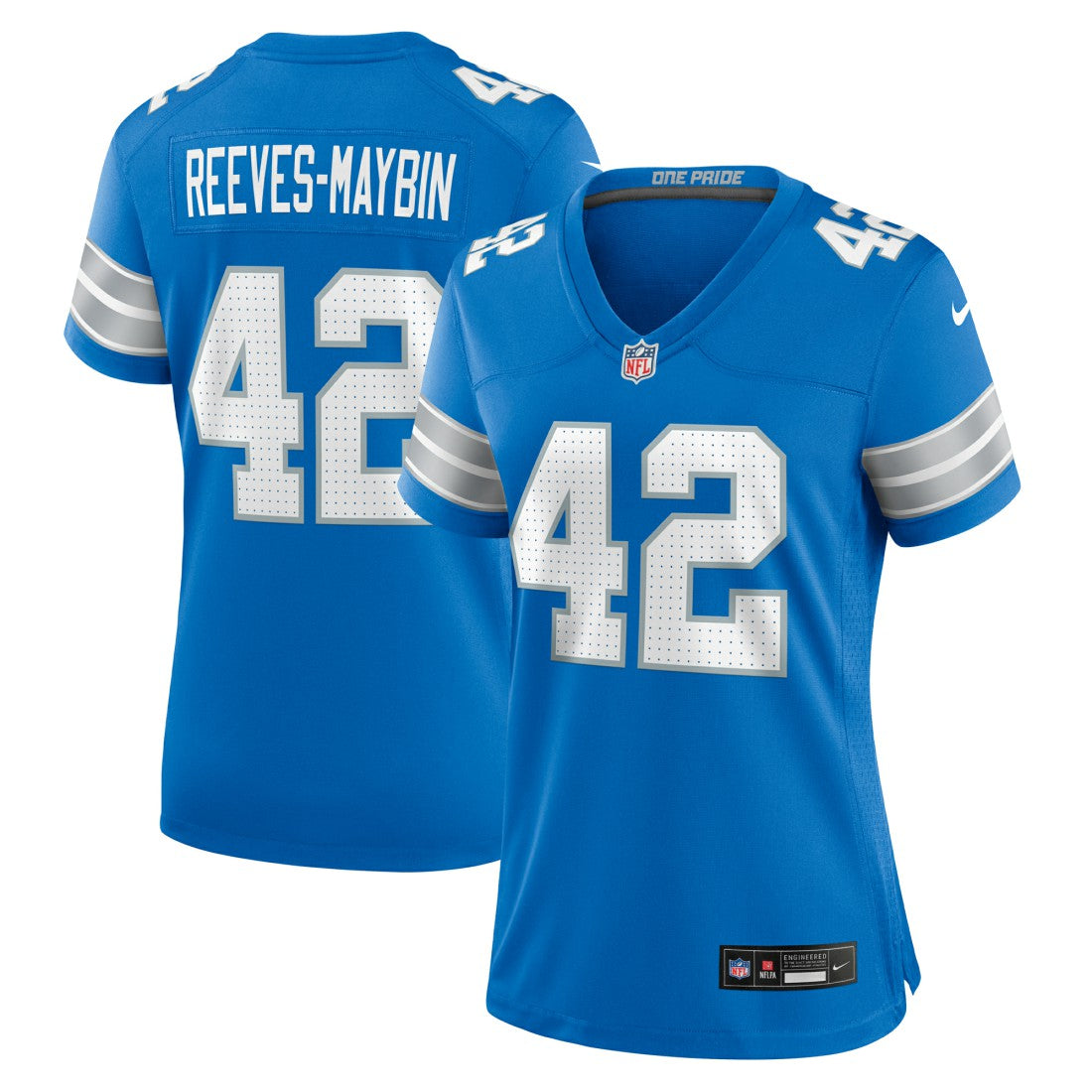 Jalen Reeves-Maybin Detroit Lions Women's Team Game Jersey - Blue | Nike discount