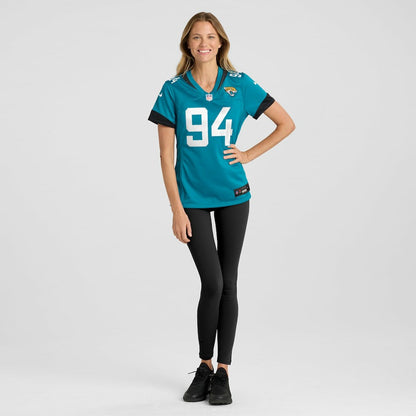 Maason Smith Jacksonville Jaguars Women's Game Jersey - Teal | Nike discount