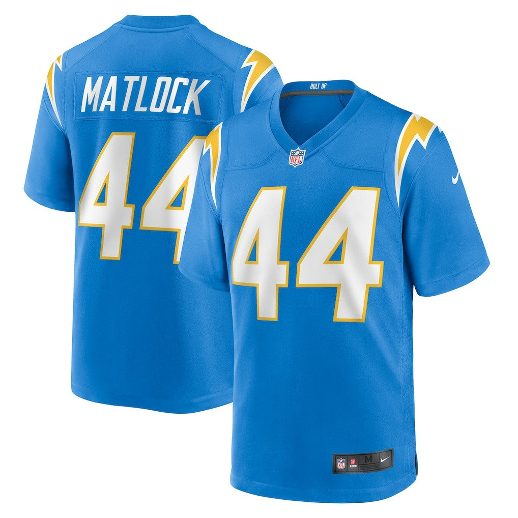 Scott Matlock Los Angeles Chargers Team Game Jersey - Powder Blue | Nike outlet