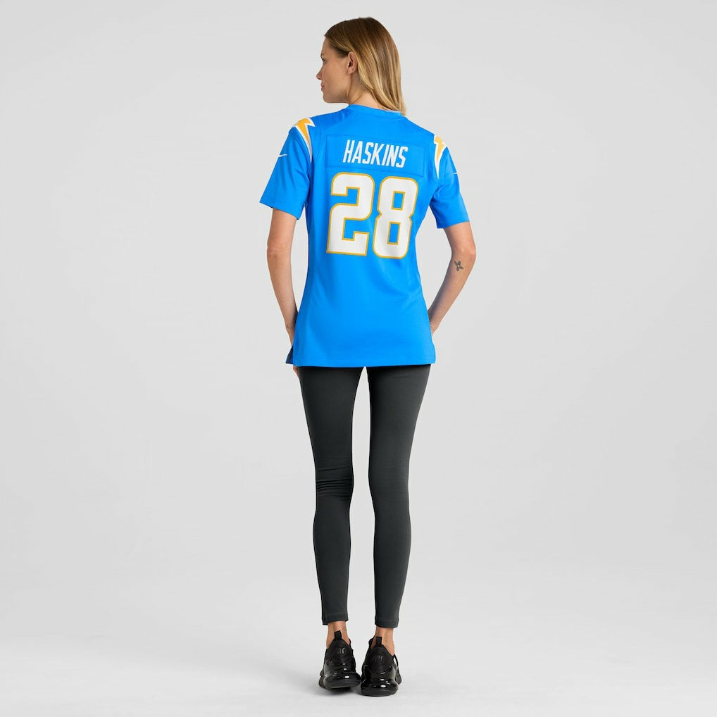 Hassan Haskins Los Angeles Chargers Women's Game Jersey - Powder Blue | Nike outlet