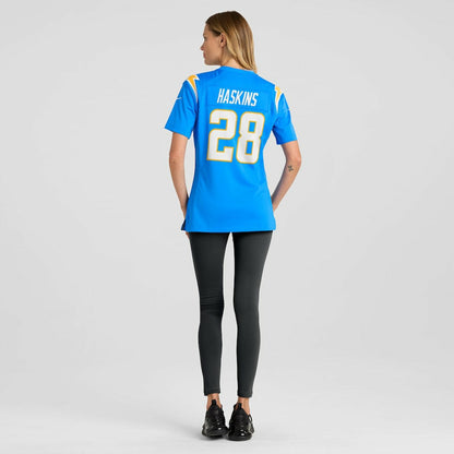Hassan Haskins Los Angeles Chargers Women's Game Jersey - Powder Blue | Nike outlet