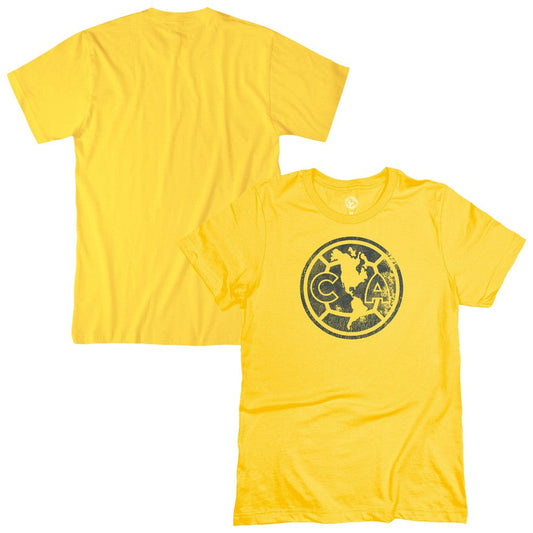 Club America 1863FC Mono Badge T-Shirt - Yellow for sale
