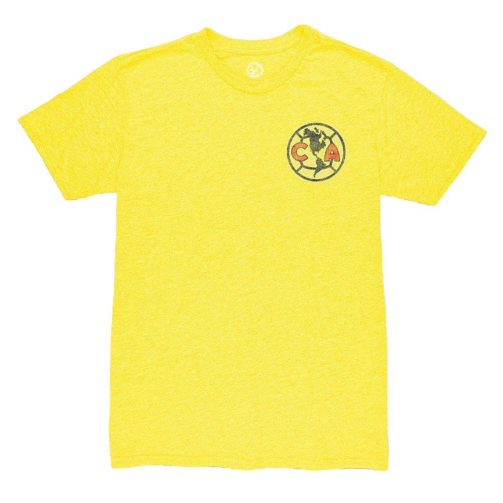 Álvaro Fidalgo Club America 1863FC Retro Player Name & Number Tri-Blend T-Shirt - Yellow for sale