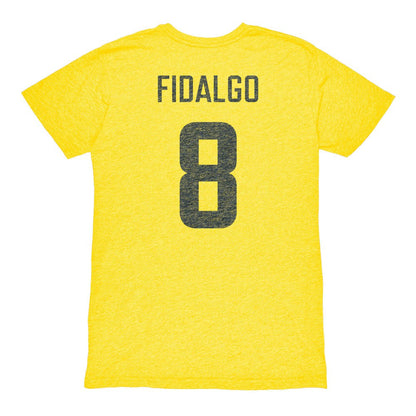 Álvaro Fidalgo Club America 1863FC Retro Player Name & Number Tri-Blend T-Shirt - Yellow for sale