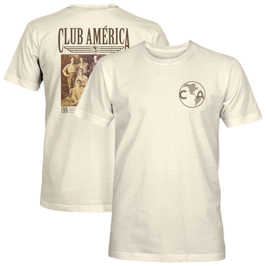 Club America 1863FC Vintage Photo T-Shirt - Tan shop