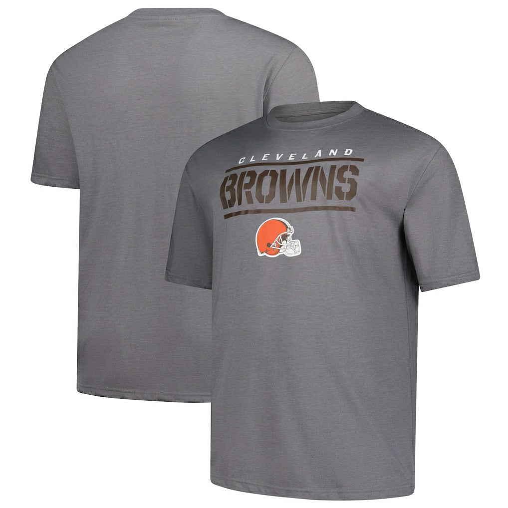Cleveland Browns Big & Tall Top Notch T-Shirt - Heather Gray cheap