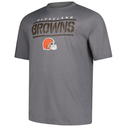 Cleveland Browns Big & Tall Top Notch T-Shirt - Heather Gray cheap