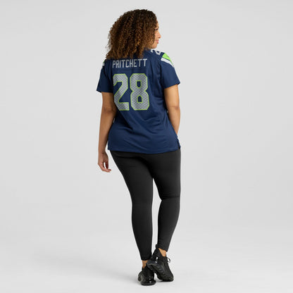 Nehemiah Pritchett Seattle Seahawks Women's Team Game Jersey - College Navy | Nike on sale