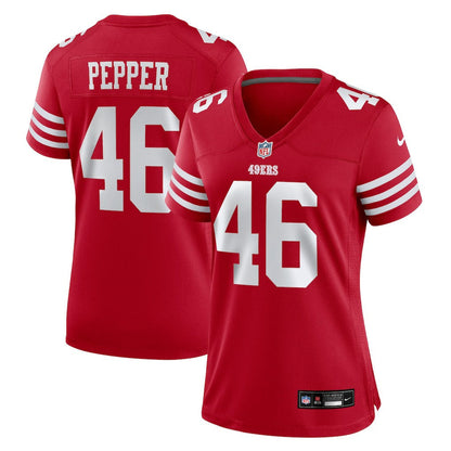 Taybor Pepper San Francisco 49ers Women's Team Game Jersey - Scarlet | Nike sale
