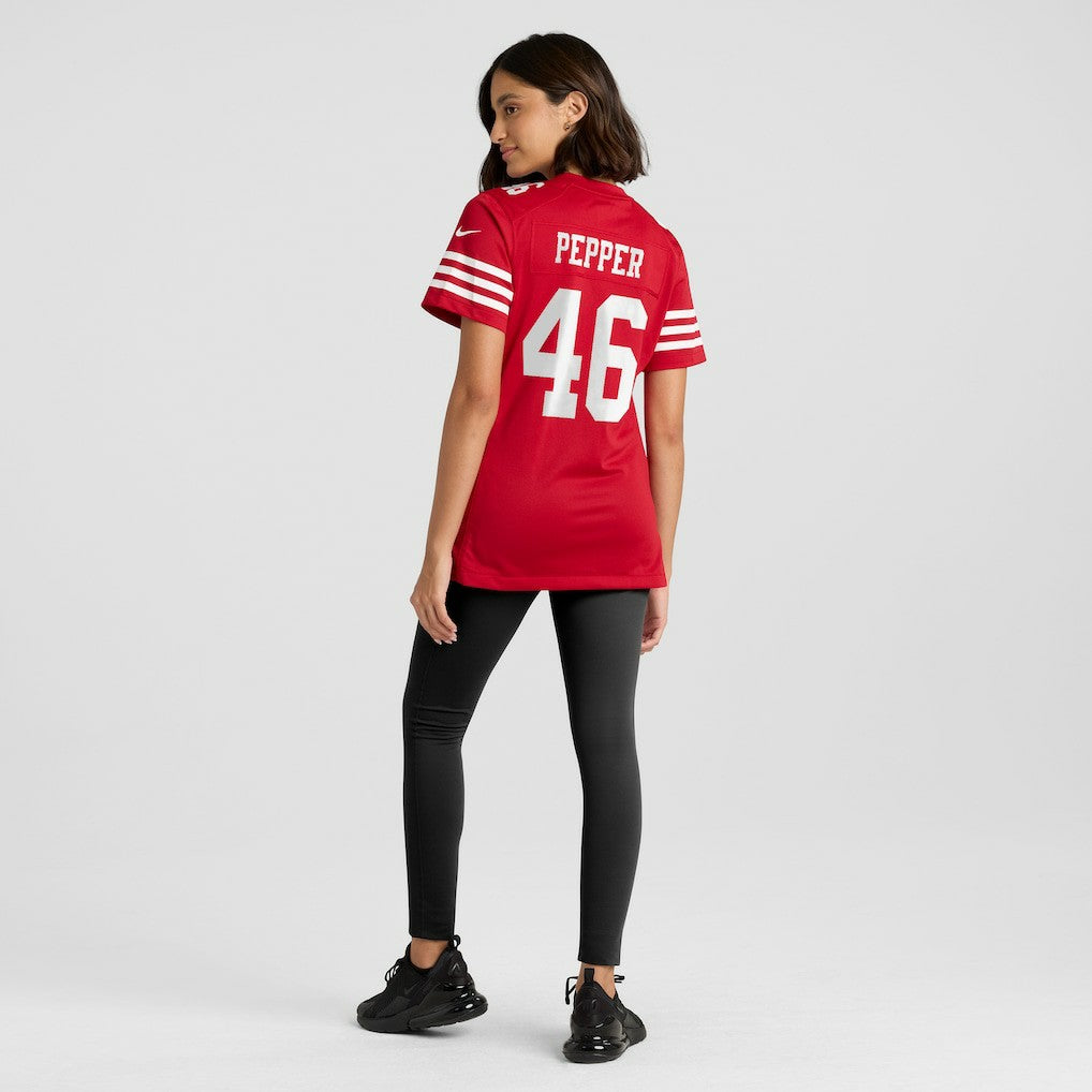 Taybor Pepper San Francisco 49ers Women's Team Game Jersey - Scarlet | Nike sale