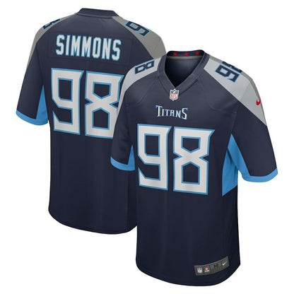 Jeffery Simmons Tennessee Titans Game Jersey - Navy | Nike online