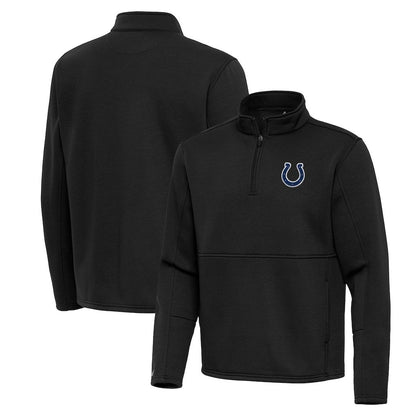 Indianapolis Colts Antigua Twist Quarter-Zip Pullover Jacket - Black discount