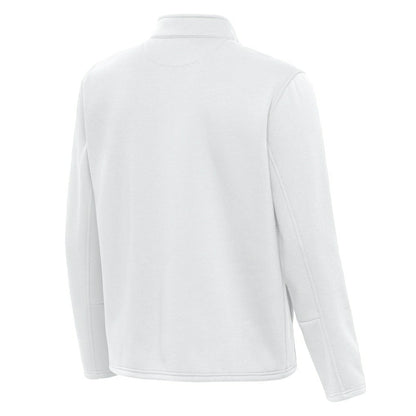 Kansas City Chiefs Antigua Twist Quarter-Zip Pullover Jacket - White on sale