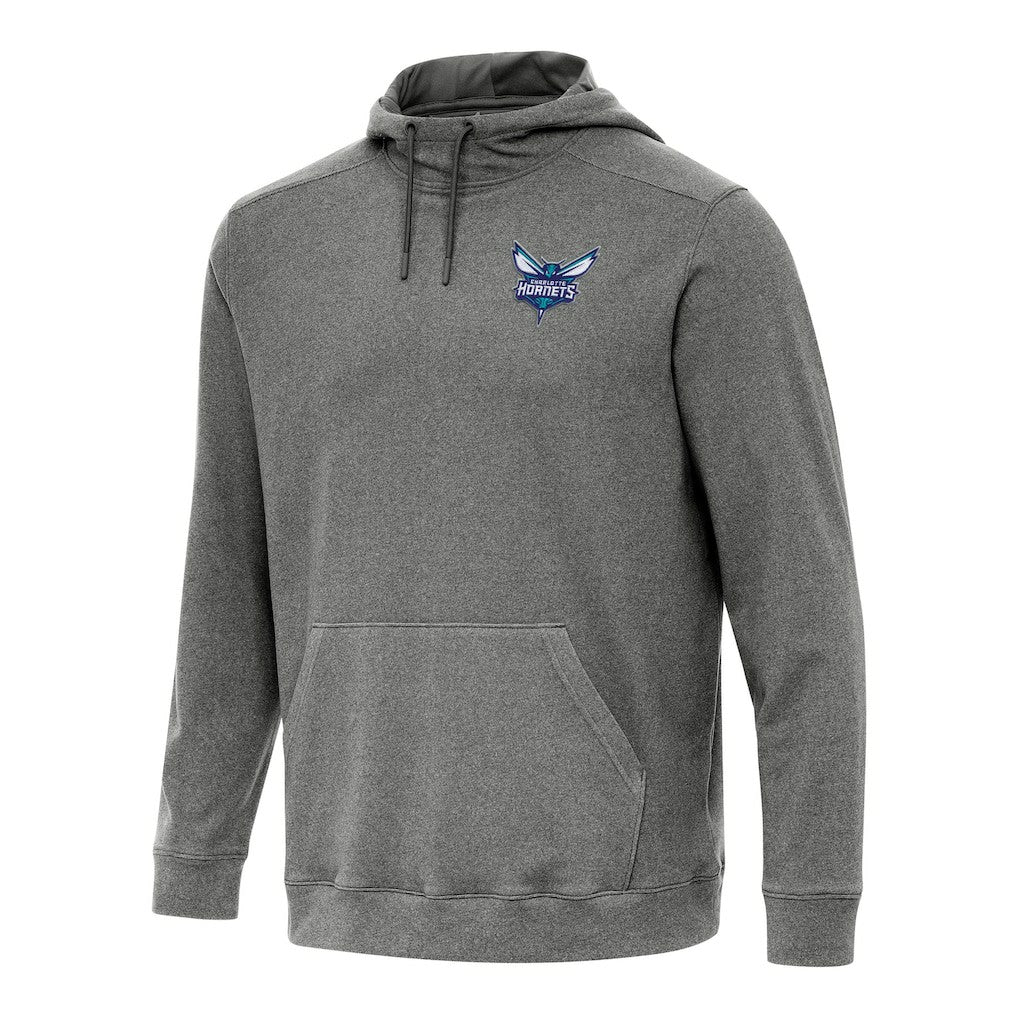 Charlotte Hornets Antigua Cloud Pullover Hoodie - Heather Black cheap