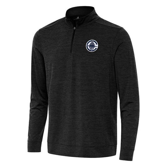 LA Clippers Antigua Bright Quarter-Zip Top - Heather Black outlet