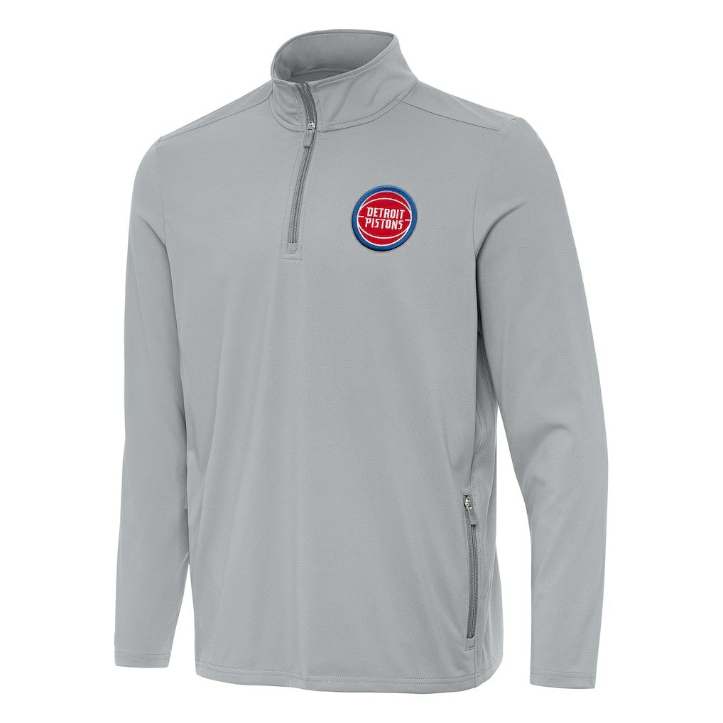 Detroit Pistons Antigua Perilous Quarter-Zip Sweatshirt sale - Gray cheap