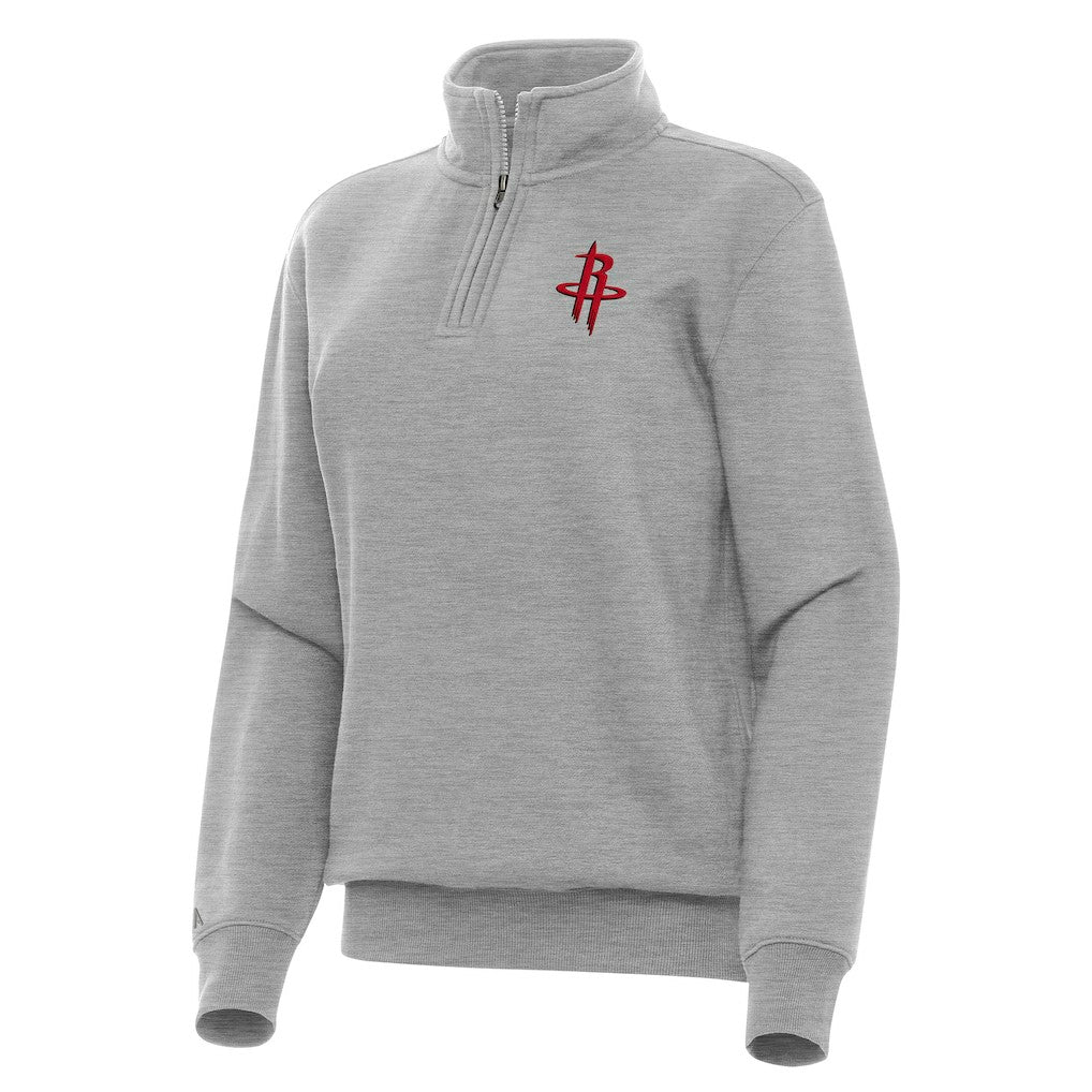 Houston Rockets Antigua Women's Victory Quarter-Zip Sweatshirt sale - Heather Gray cheap