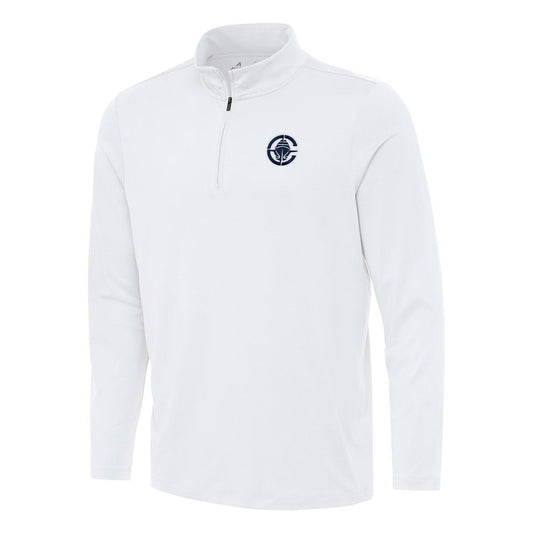 LA Clippers Antigua Reprocess Quarter-Zip Top - White shop