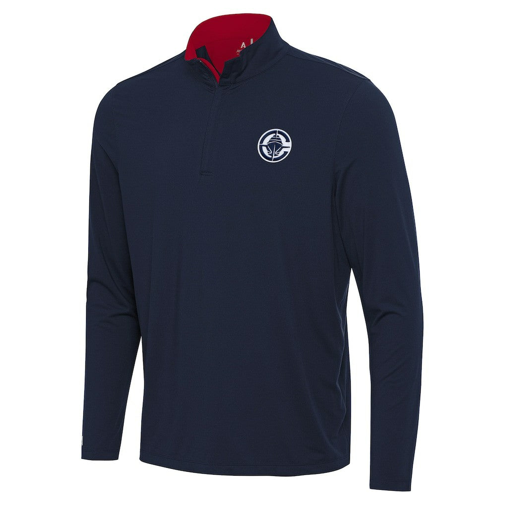 LA Clippers Antigua Content Quarter-Zip Top - Navy/Red sale