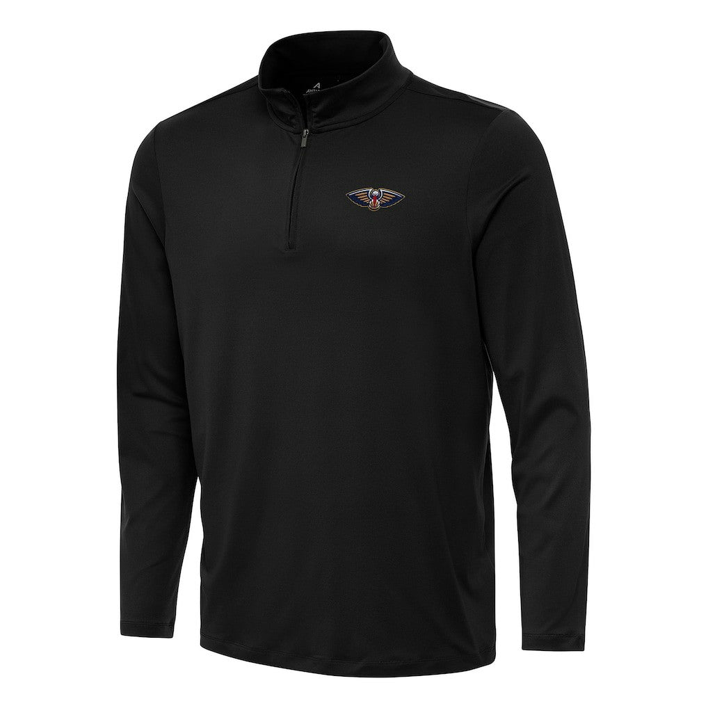 New Orleans Pelicans Antigua Reprocess Quarter-Zip Top - Black sale