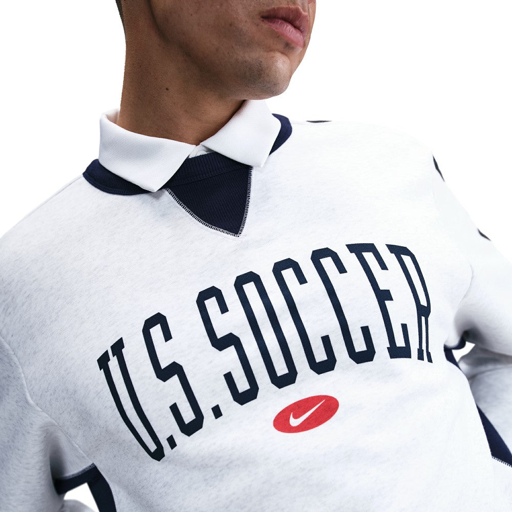 USMNT Standard Issue Pullover Sweatshirt - Heather Gray | Nike on sale