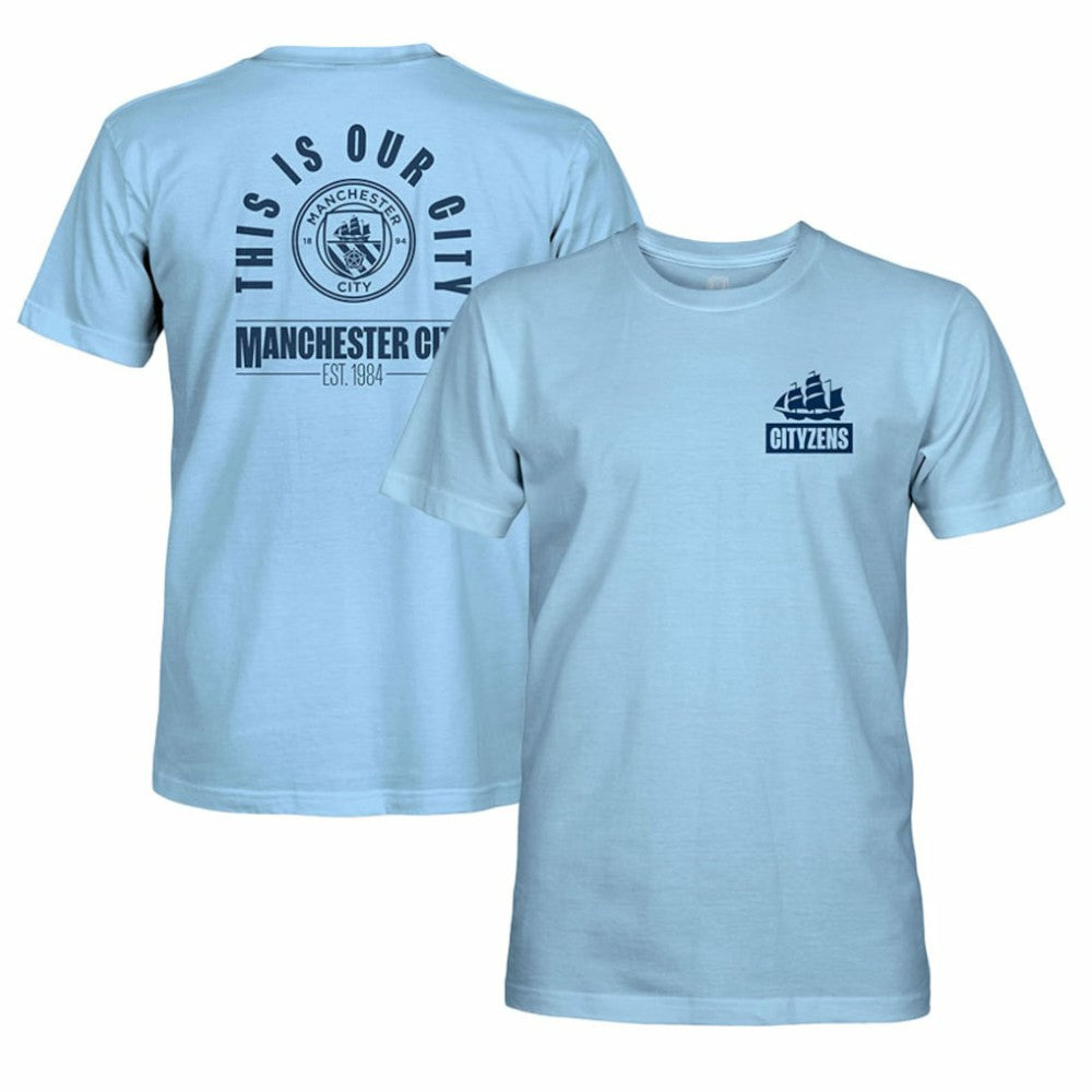 Manchester City 1863FC Our City Arc T-Shirt - Sky Blue cheap