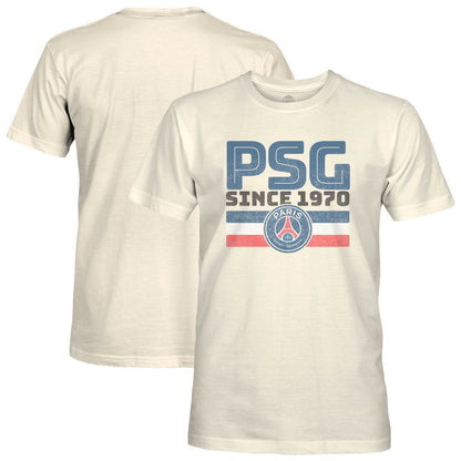 Paris Saint-Germain 1863FC Retro Stripes T-Shirt - Tan sale