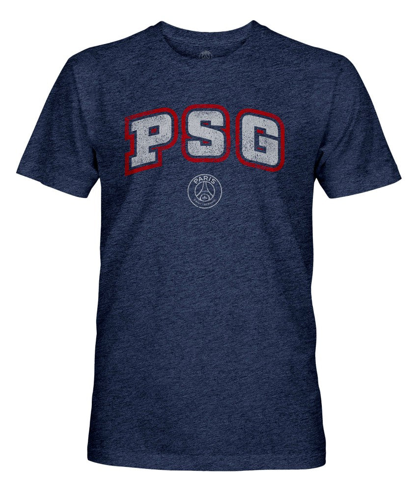 Paris Saint-Germain 1863FC Athletic Wordmark Vintage Tri-Blend T-Shirt - Navy discount