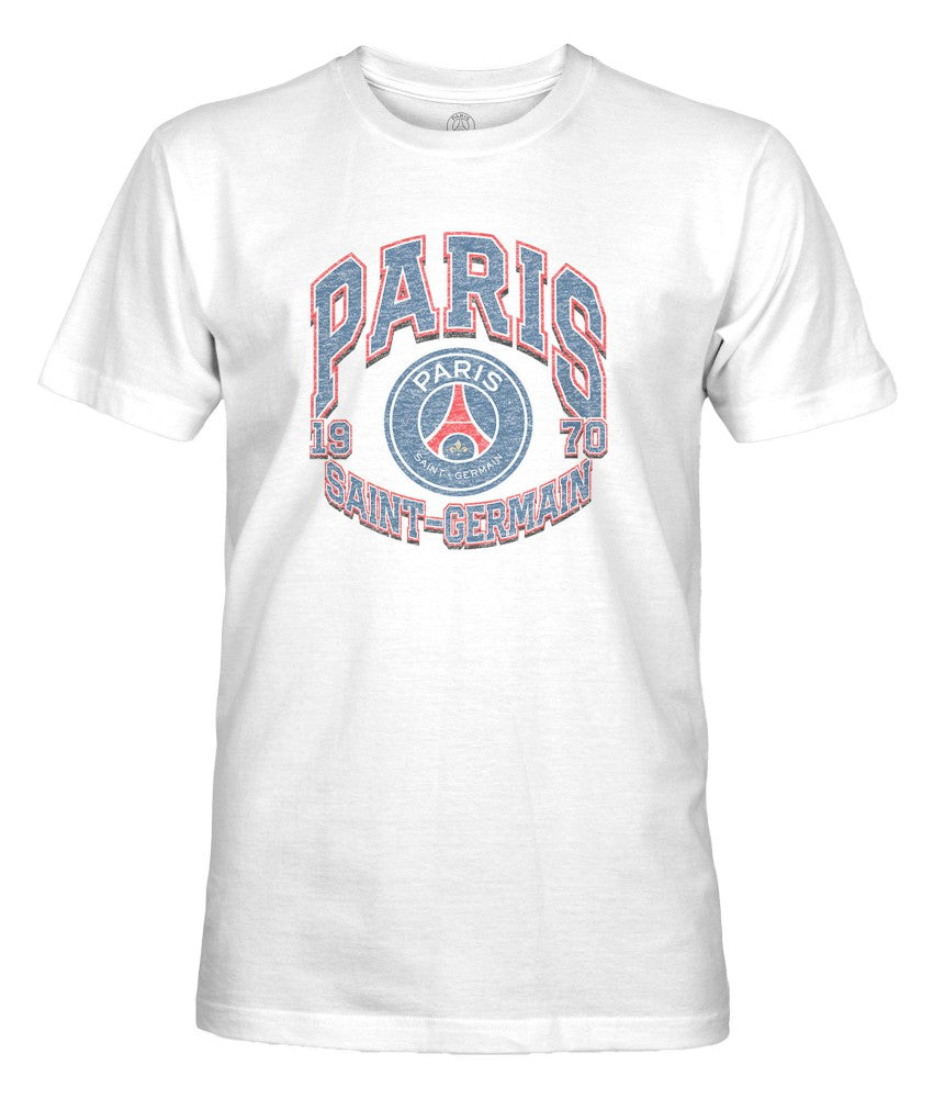 Paris Saint-Germain 1863FC Retro Wordmark T-Shirt - White for sale
