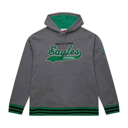 Philadelphia Eagles Vintage Logo Snow Washed Fleece Pullover Hoodie - Heather Gray outlet