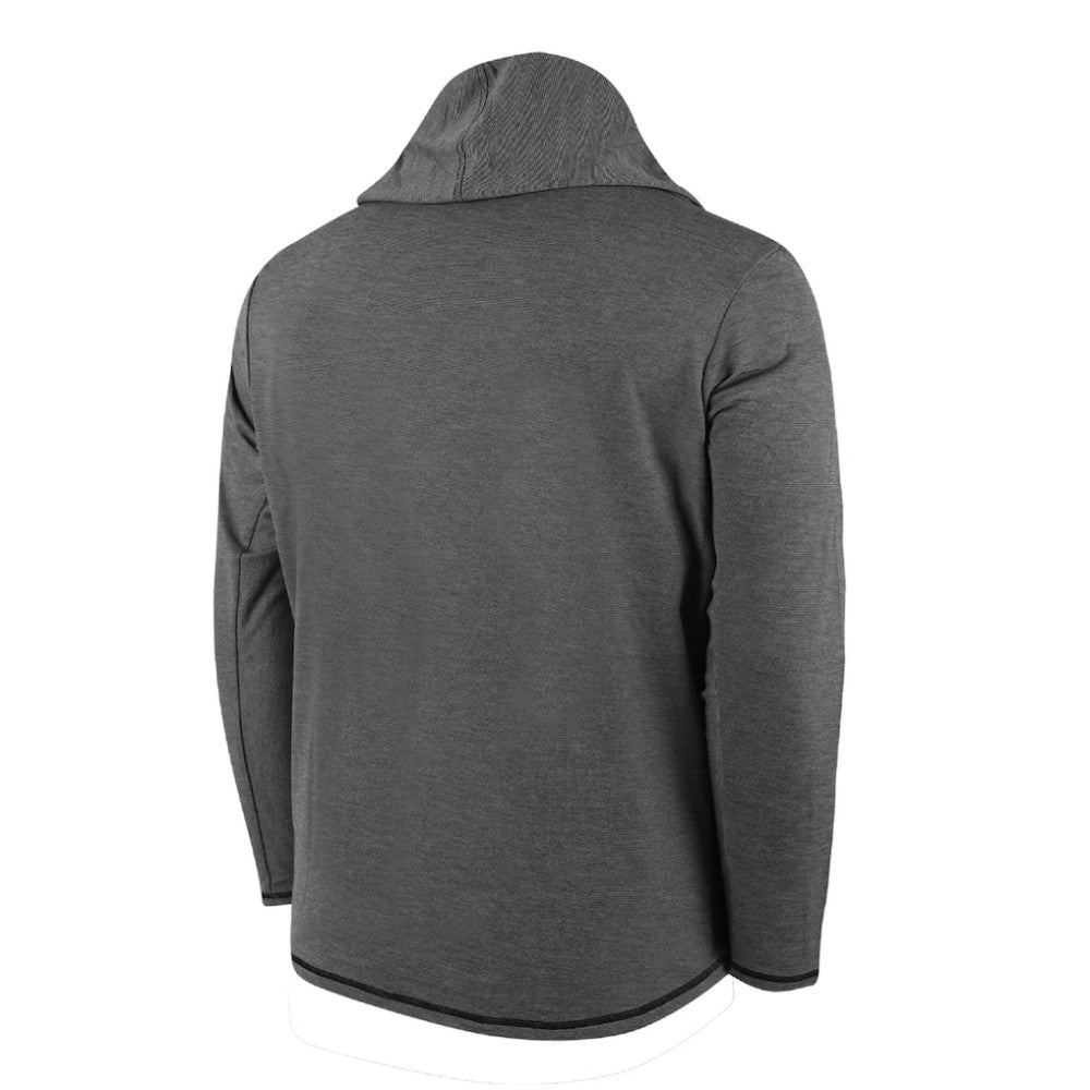 San Diego Padres Butter Stripe Tri-Blend Long Sleeve Hoodie T-Shirt - Black