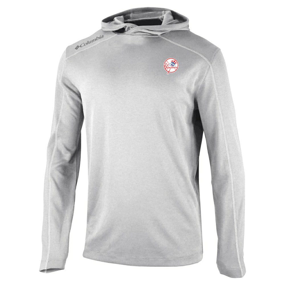 New York Yankees Omni-Wick Shotgun Pullover Hoodie - Gray | Columbia