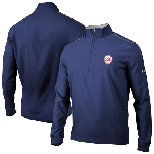New York Yankees Omni-Wick Bogey's Paradise Quarter-Zip Top - Navy | Columbia