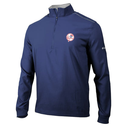 New York Yankees Omni-Wick Bogey's Paradise Quarter-Zip Top - Navy | Columbia