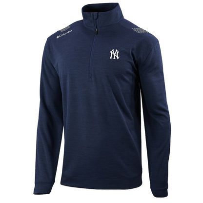 New York Yankees Oakland Downs Omni-Wick Quarter-Zip Top - Navy | Columbia